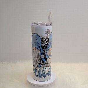 Winter Gnome 20oz Tumbler With Lid and Straw